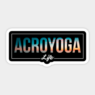 Beach Dreams Acroyoga Life Sticker